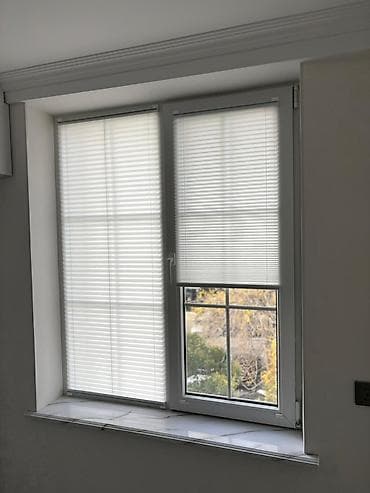 pərde: Jalyüz (pərdələr) – plastik pəncərə çərçivəsinə montajlı, ağ rəng — 1