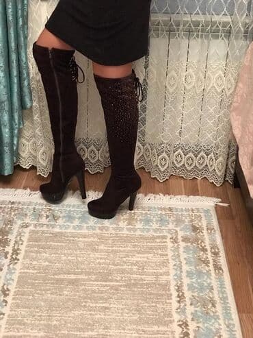 əsgər çəkməsi: Ölçü: 38, rəng - Qəhvəyi, İşlənmiş — 3