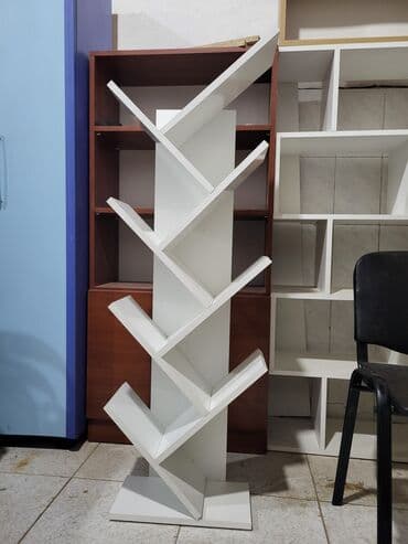 esyalari duzmek ucun yer: Kitab refi . Yenidir . ✅️ parlaq Ağ reng . keyfiiyetli materyaldan — 3