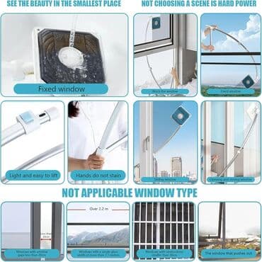 şüşə silen: Susə silən Wuwə silən Bu ikitərəfli U formalı teleskopik təmizləyici — 9