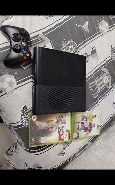 iphone xs max: Xbox 360 əla vəziyyətdə içərisində 9 əsas oyun var fifa 15,wwe12 — 1