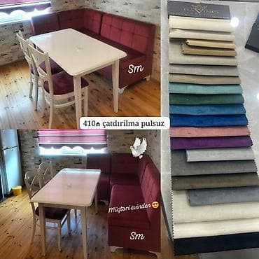 gaming oturacaqlar: Mətbəx üçün, Yeni, Dördbucaq masa, 2 stul — 1