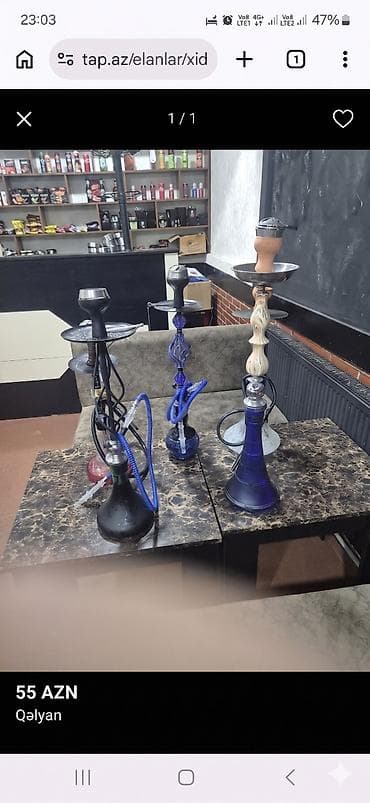 4 ədəd qəlyan satılır .hamsı bir yerdə satılır