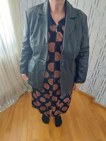 deri kurtkalar: Qadınlar üçün dəri pencək - Material: təbii dəri (parlaq teksturalı) — 1