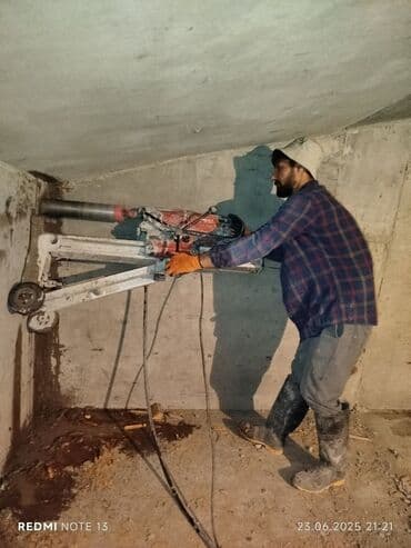 Digər xidmətlər: Beton kəsimi və deşmə xidməti - Diamant diskli divar kəsimi: monolit — 9