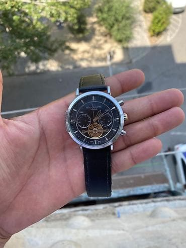 dini saat: Patek Philippe tərzində mexaniki qol saatı - Korpus: parlaq metal — 2