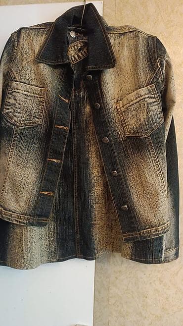 triko dest: Denim dəst – yubka və gödəkcə - Material: qalın cins parça - — 2