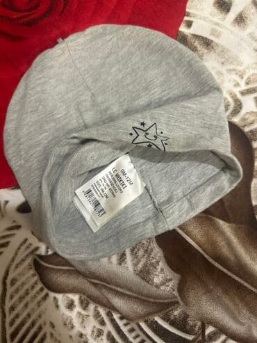 yumşaq: Qoyulmayıb hec Uşaq papağı – boz rəngdə, yumşaq trikotaj materialdan — 1