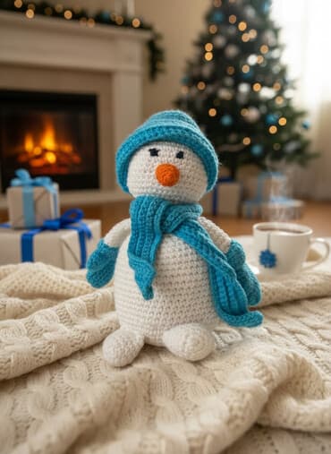 Əl işi toxunma yumşaq oyuncaq – qar adamı. Razılaşma mümkündür