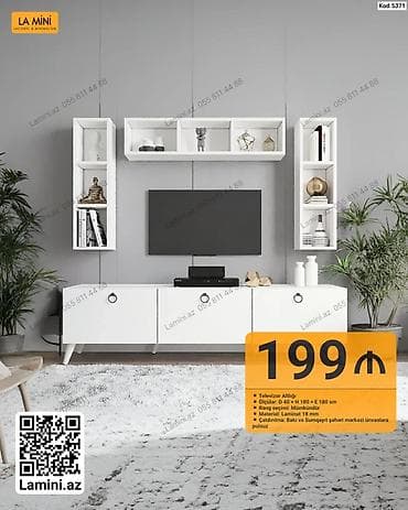 kitab refi: TV üçün divar dəsti – La Mini (Kod: 5371) - Təyinat: Televizor — 1