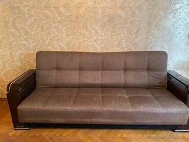 Столы и стулья: Раскладной диван, Б/у, Раскладной, С подъемным механизмом, Ткань — 3