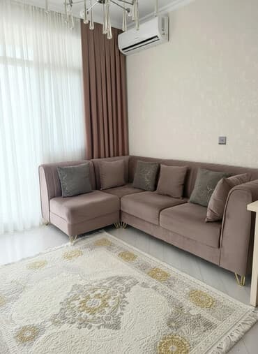 Künc divan, İşlənmiş, Açılmayan, Bazasız, Vеlur parça, Çatdırılma yoxdur