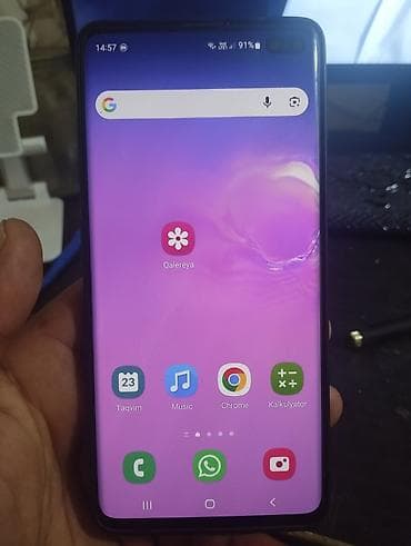 flash kart: Samsung Galaxy S10 Plus, 128 GB, rəng - Qara, İki sim kartlı — 4
