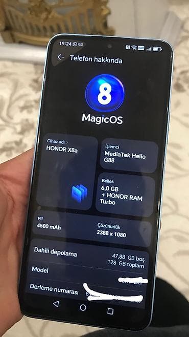 iphone 7 plus satış: Honor X8a, 128 GB, Sensor, Barmaq izi, Simsiz şarj — 8