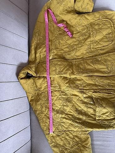 jaketlər instagram: Della moor – Qadın hardal rəngli, italyan etnik şal naxışlı, payet — 3