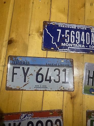 ABŞ dövlət nömrelerı dekratıv demır nomre — 4