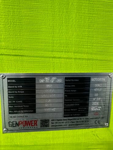mini generator: 280kw-350kva Genpower Mator:Inter Zemanet:3il Ölkəmizdə ən yeni və ən — 2
