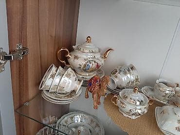 Çay dəsti, rəng - Ağ, Farfor