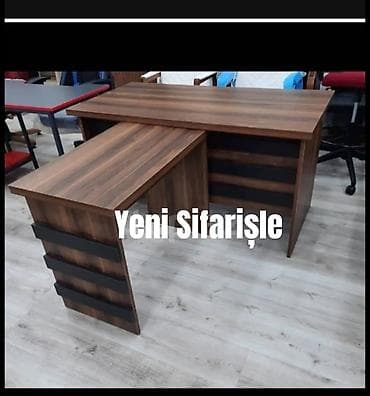tum: Düz masa, Stulsuz, Polkalı, Siyirməli, Rusiya, Teksturalı laminat — 7