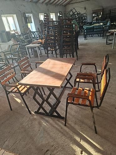 bag evi: Kafe, restoran, bağ evi və verandalar üçün 1 masa + 4 stul dəsti — 2