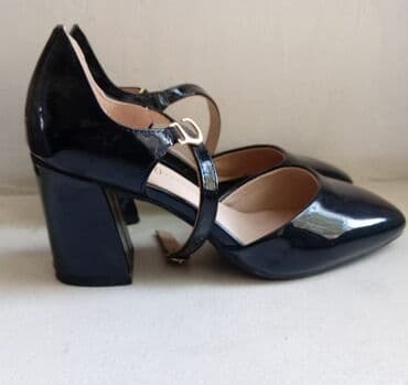 женские туфли с ремешком: Туфли, Размер: 36, цвет - Черный, Новый — 3