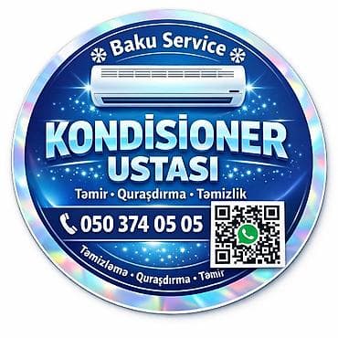 qapi ustu asmalar: Kondisioner xidmətləri - Kondisioner təmizləmə və texniki xidmət - — 2