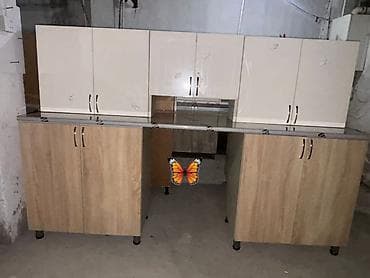 Mətbəx mebeli dəsti - Ölçü: 225 sm - Rəng və dizayn: Aşağı tumbalar