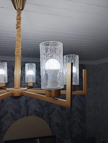 lüstra: Çılçıraq, 8 lampa, Metal — 4