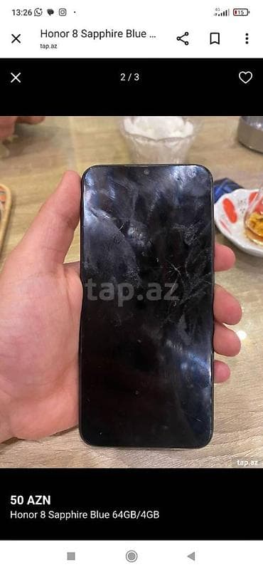 telefon a50: Redmi 8, 64 GB, rəng - Qara, Sensor — 2