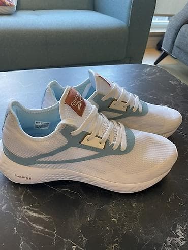 Личные вещи: Reebok Flashfilm qaçış/idman krossovkaları - Rəng: ağ üst hissə, açıq — 3