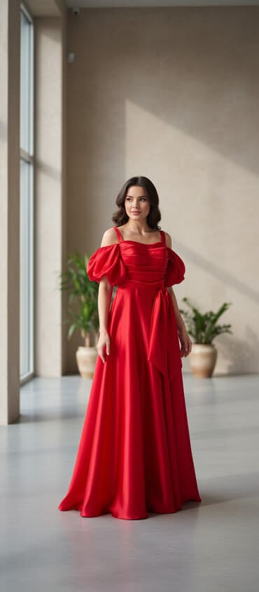 qadınlar üçün daşlı sırğalar: Ziyafət donu, Maksi — 1