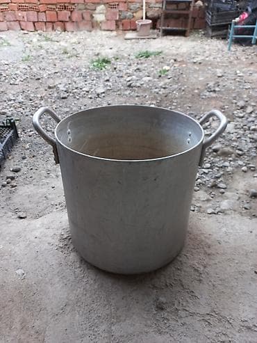 samovar 3 litr: Qazan, rəng - Ağ, Çuqun, 5-dən çox l, 20 sm, Alpina, Azərbaycan — 1