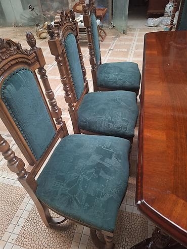 Qonaq otağı üçün, Yeni, Açılan, Oval masa, 8 stul — 6
