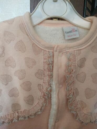 женские трикотажные комбинезоны: Куртка, Для девочек, 0 - 3 мес. — 6