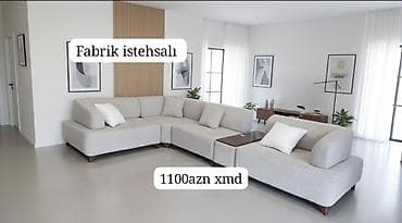 perla künc divan: Müasir künc divan dəsti – fabrik istehsalı - Minimalist dizaynlı — 1