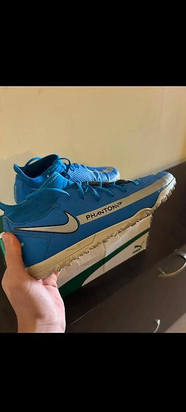 collagen 3 in 1: Nike Phantom GT futbol butsaları (TF) - Rəng: parlaq mavi, gümüşü — 2