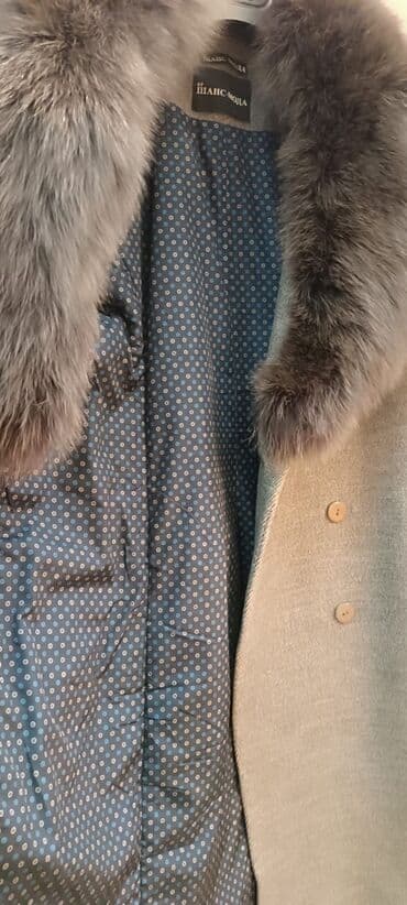 kaşmir palto: Payto kaşmir natural mexli. Boz rengli. Qalın astarlı 350 manata — 8