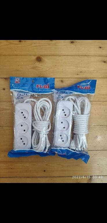 220 volt: Yeni, Üç yuvalı, Rozetka, 220, Zəmanətli, Pulsuz çatdırılma, Kredit yoxdur — 1