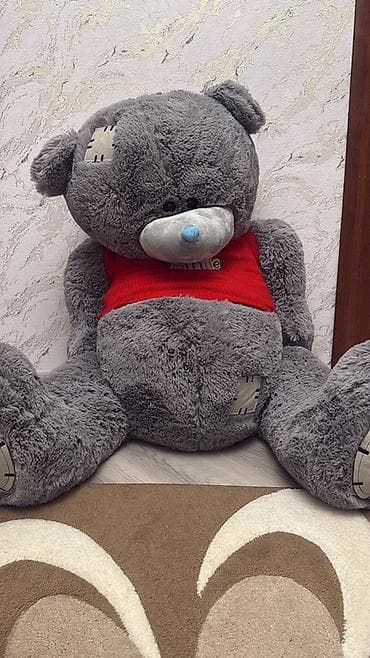Yumşaq oyuncaqlar: Böyük ölçülü “Me to You” boz tuluş ayı oyuncağı Hediyye alinib yer — 1