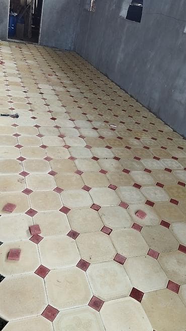 beton plite: Tamet və dekorativ daşların yüksək keyfiyyətlə düzülməsi Mətn: Hər növ — 4