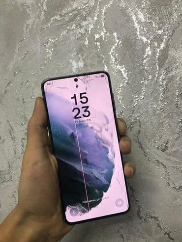 Apple iPhone: Samsung Galaxy S21, rəng - Qara, Qırıq — 6