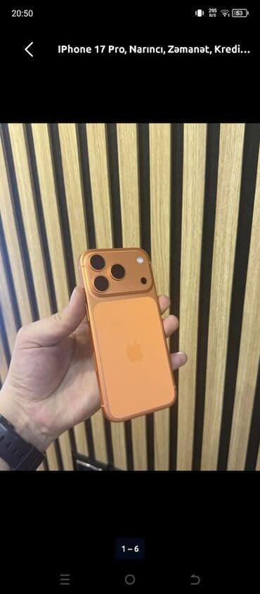 IPhone 17 Pro, 256 GB, Narıncı