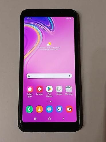 samsun not 10: Samsung Galaxy A7 2018, 64 GB, rəng - Qara, Face ID — 3