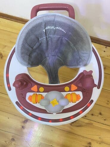 çəlik qiymətləri: Uşaq gəzdirəni (baby walker) - Rənglər: tünd qırmızı/şabalıdı və ağ — 10