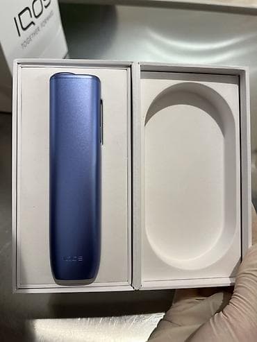 IQOS elektron tütün qızdırma cihazı – mavi rəng 76 azn alinib istifade