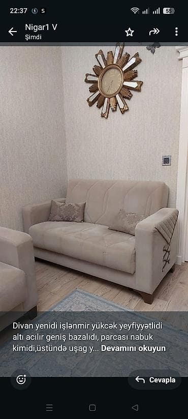 diva mebel: Divan yenidi işlənmir yükcək yeyfiyyətlidi altı acılır geniş bazalıdı — 1