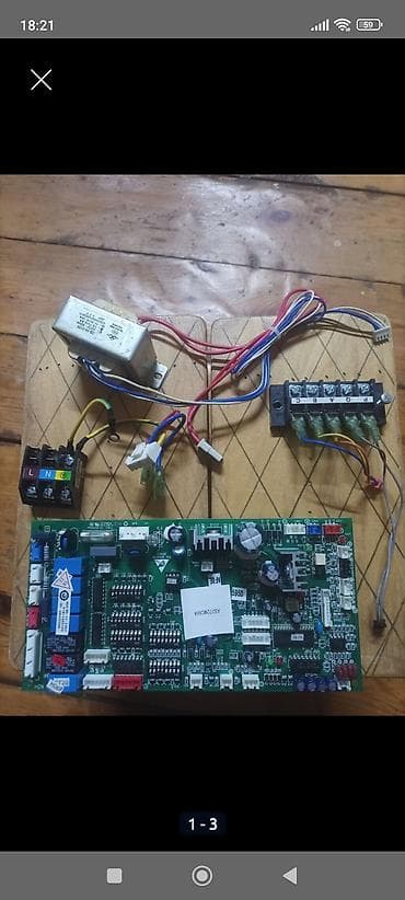 ventilatör: Daxili blok kondisionerlərin plataları + Yeni. whatsap və zəng — 1