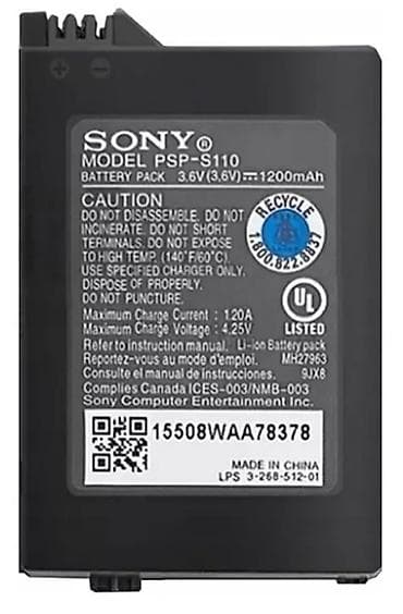 PS5 (Sony PlayStation 5): Sony PSP Battery Pack – model PSP-S110 Psp2000 3000 butun modellere — 3