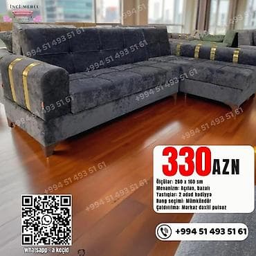 divan kreslo ustu: Künc divan, Yeni, Açılan, Bazalı, Parça, Şəhərdaxili pulsuz çatdırılma — 1