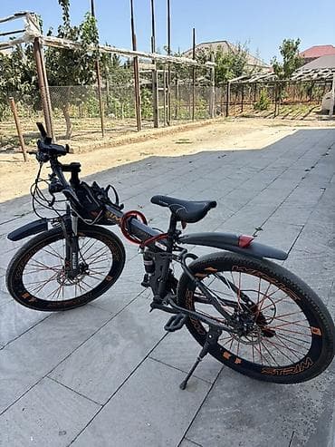 velosiped sekilleri: Qatlanan dağ velosipedi - Gediş üçün yığcam qatlanan çərçivə - 26” — 2
